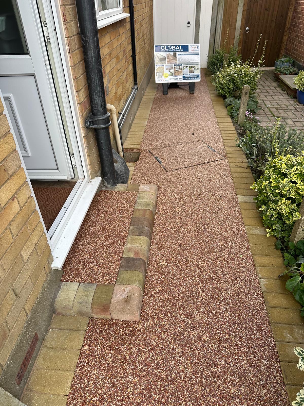 resin driveway and path romford 1